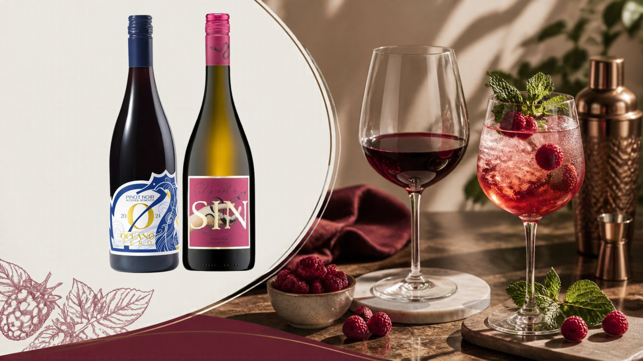 Coast & Indulgence: Oceano Pinot Noir & Valckenberg Raspberry + Mint A ...
