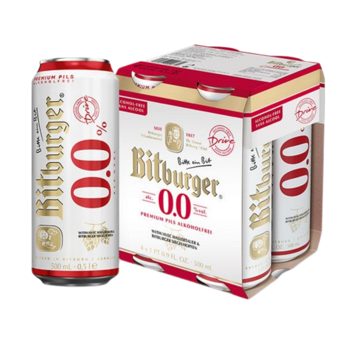 Bitburger - Drive 0.0 (4-Pack)