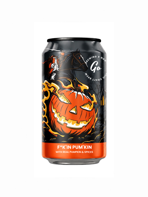Go Brewing Seasonal 6-Pack - Damn Good Oktoberfest (3) & F*k'in Pum'kin Non-Alcoholic Pumpkin Ale (3)