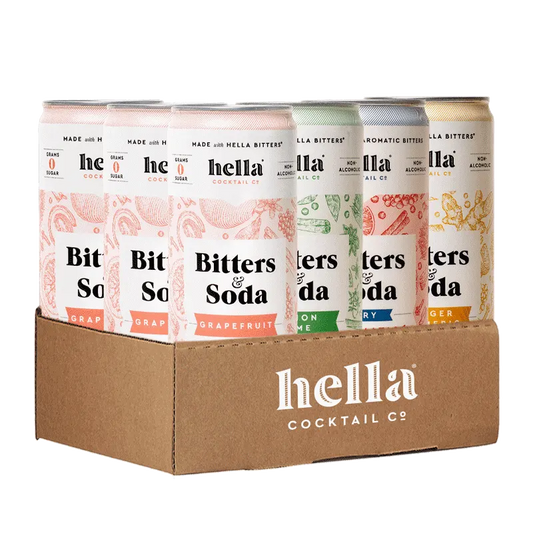 Hella Bitters & Soda in Three Varieties (4-Pack)